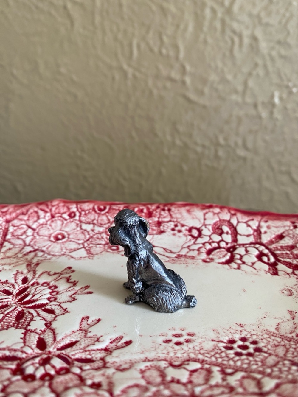 🩶Vintage🩶Pewter Miniature Puppy Figurine - Picture 8 of 14
